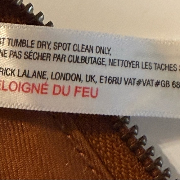 Free People Brown Vegan Leather Wristlet Wallet 8x4 Zip Around Closure CC Slots - Picture 7 of 14